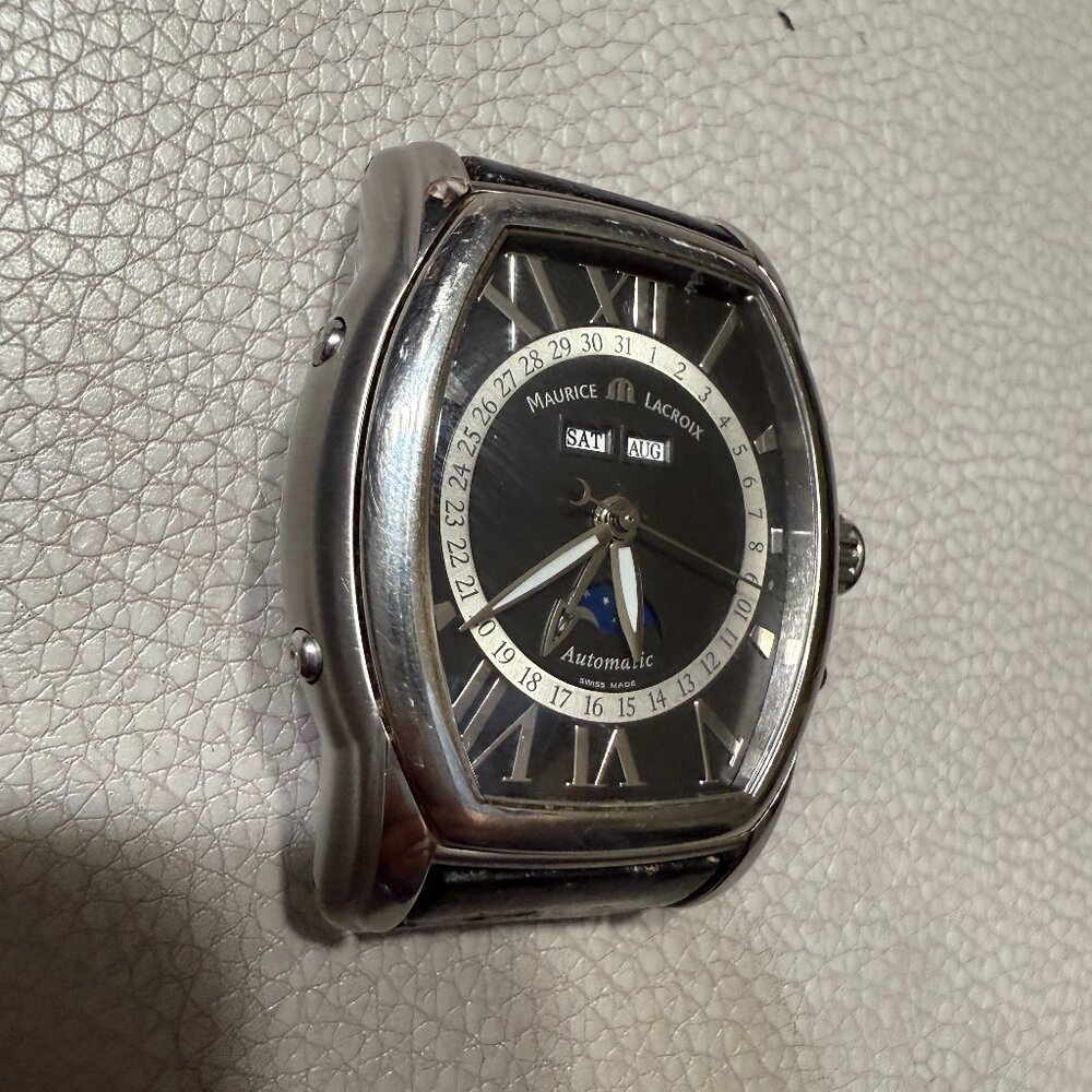 MAURICE LACROIX Masterpiece Moon Phase Automatic Mens Watch Model MP6439